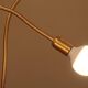 Vintage model F415 floor lamp in gold metal, Saint Germain Lumière edition, 1970