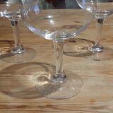 4 verres ballons en cristal