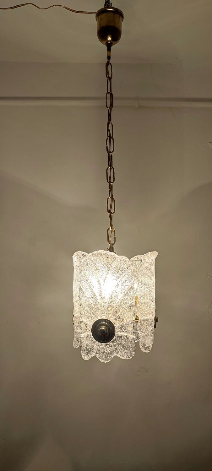 Murano glass ceiling lamp. Italy, 1970s.