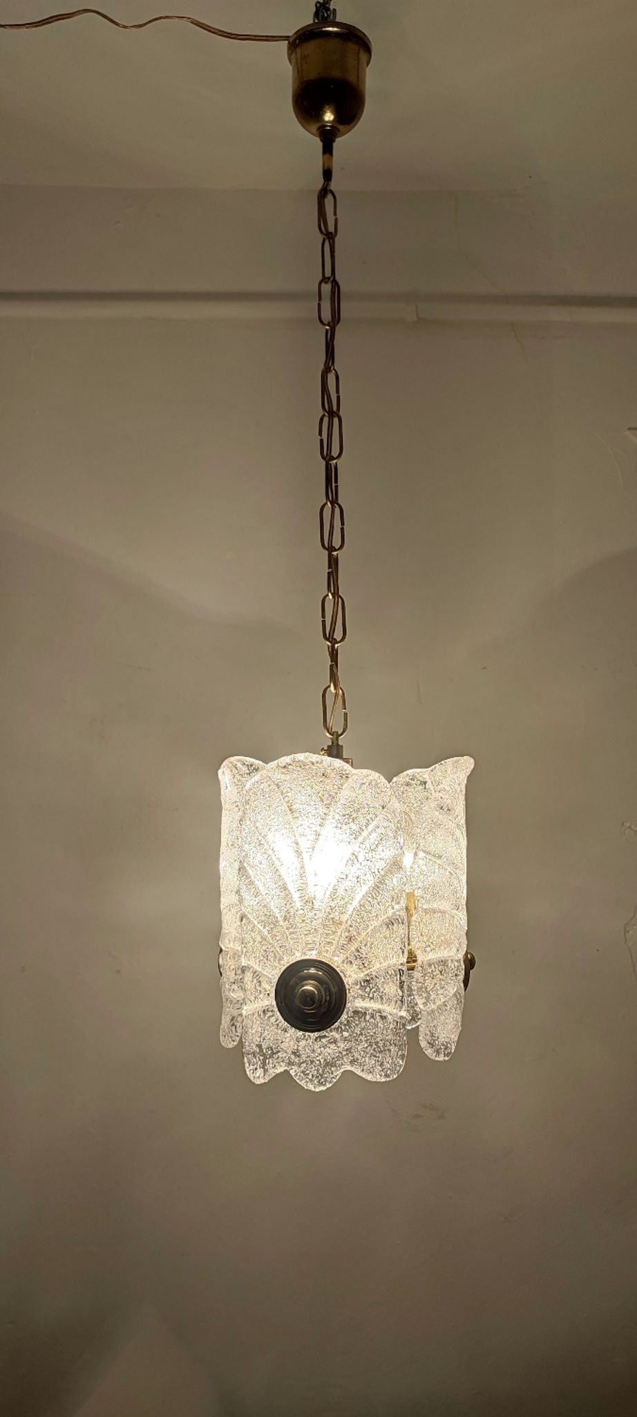 Suspension en verre de Murano, Italie, années 1970