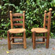 paire de chaises brut rustique 1940-1950