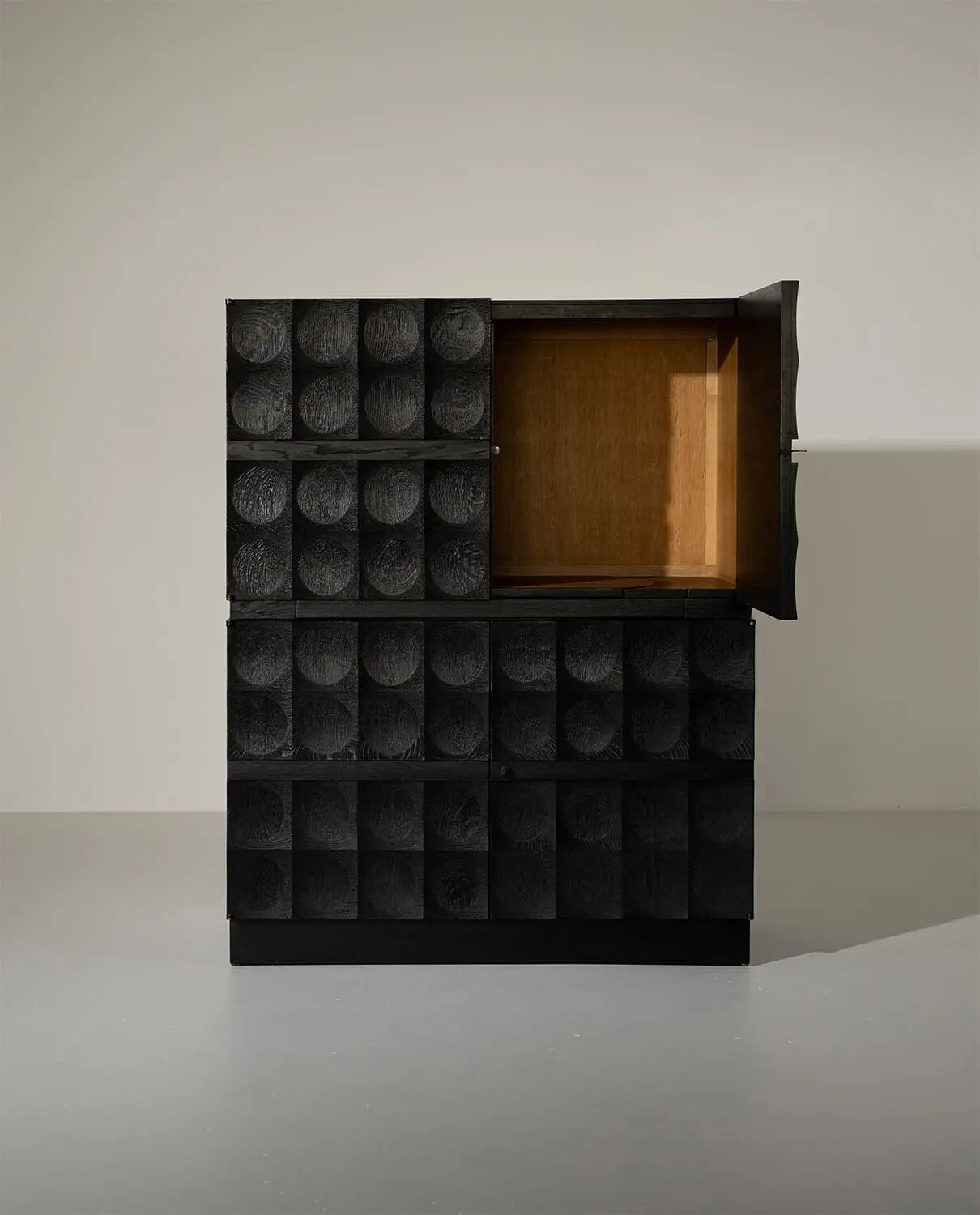 Brutalist Cabinet by J. Batenburg, Belgium 1970s