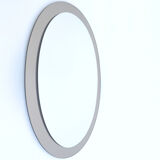 Miroir bicolore verre fumé années 70