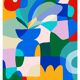 Red Poppy on Blue Vase