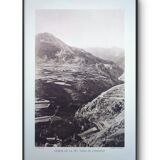Gorge de la Têt, Pyrenees. Printed photo plate from 1937.