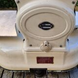 Antique Testut Dayton white bakelite grocery scale, 1960s