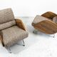 Fauteuils, Modèle "360" par Janusz Rozanski, Pologne, années 1950, Ensemble de 2