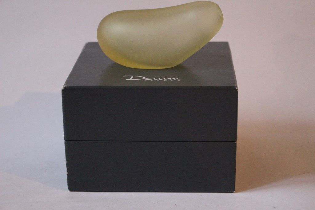 Cocoon vase philippe starck - daum "strangeness" yellow