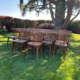 Lot de 20 chaises de bistrot ancienne