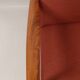 Scandinavian armchair in terracotta wool, 1970