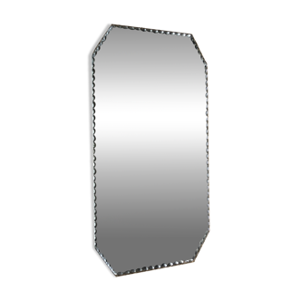 Old rectangular beveled mirror