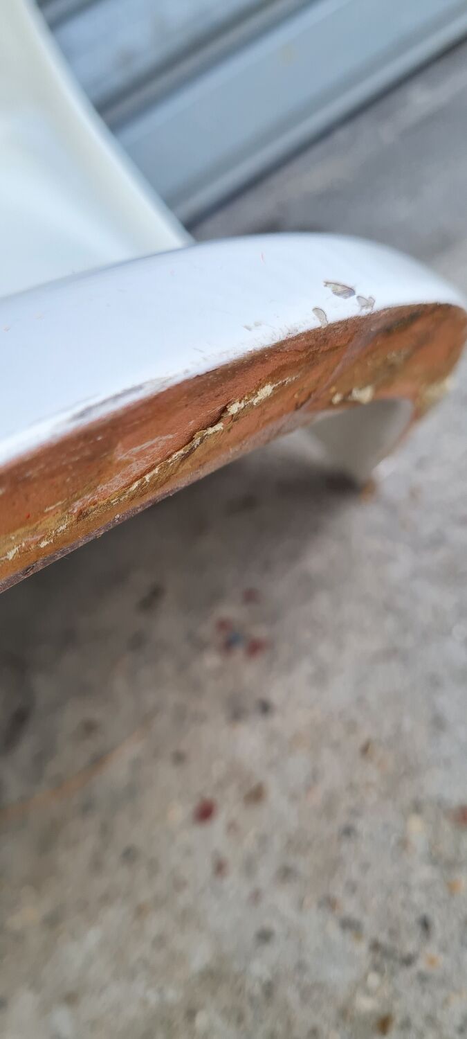 Fiberglass chair from the 70s