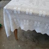 Antique crochet bedspread / tablecloth / curtain