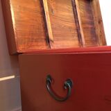 Old wooden storage chest of Chinese origin