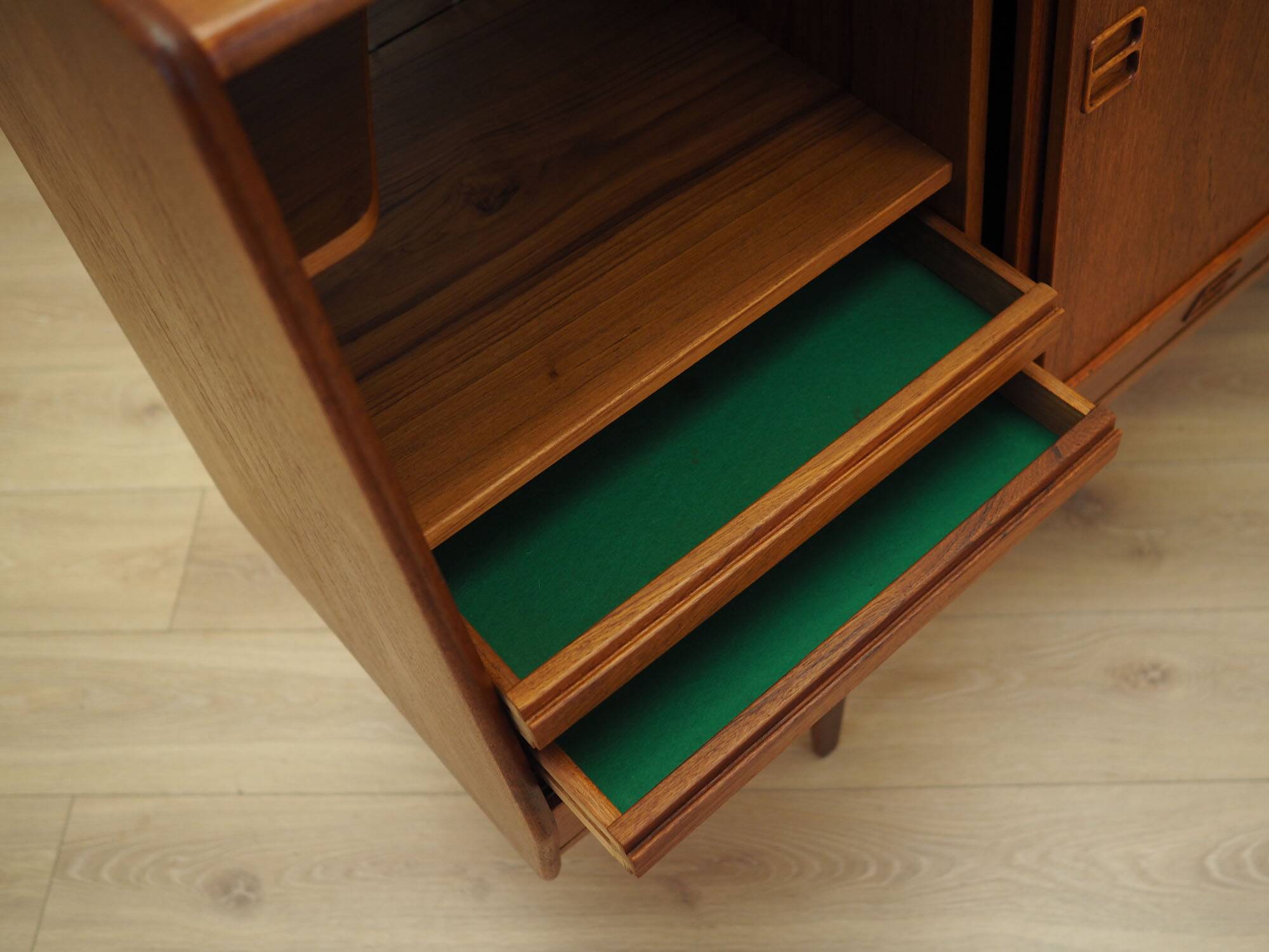 Teak highboard, Danish design, 1960s, manufactured in Denmark