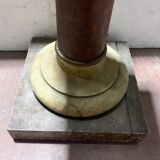 Colonne de présentation de style Louis XVI en hetre patiné XX siècle