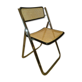 Cannage and chrome chair