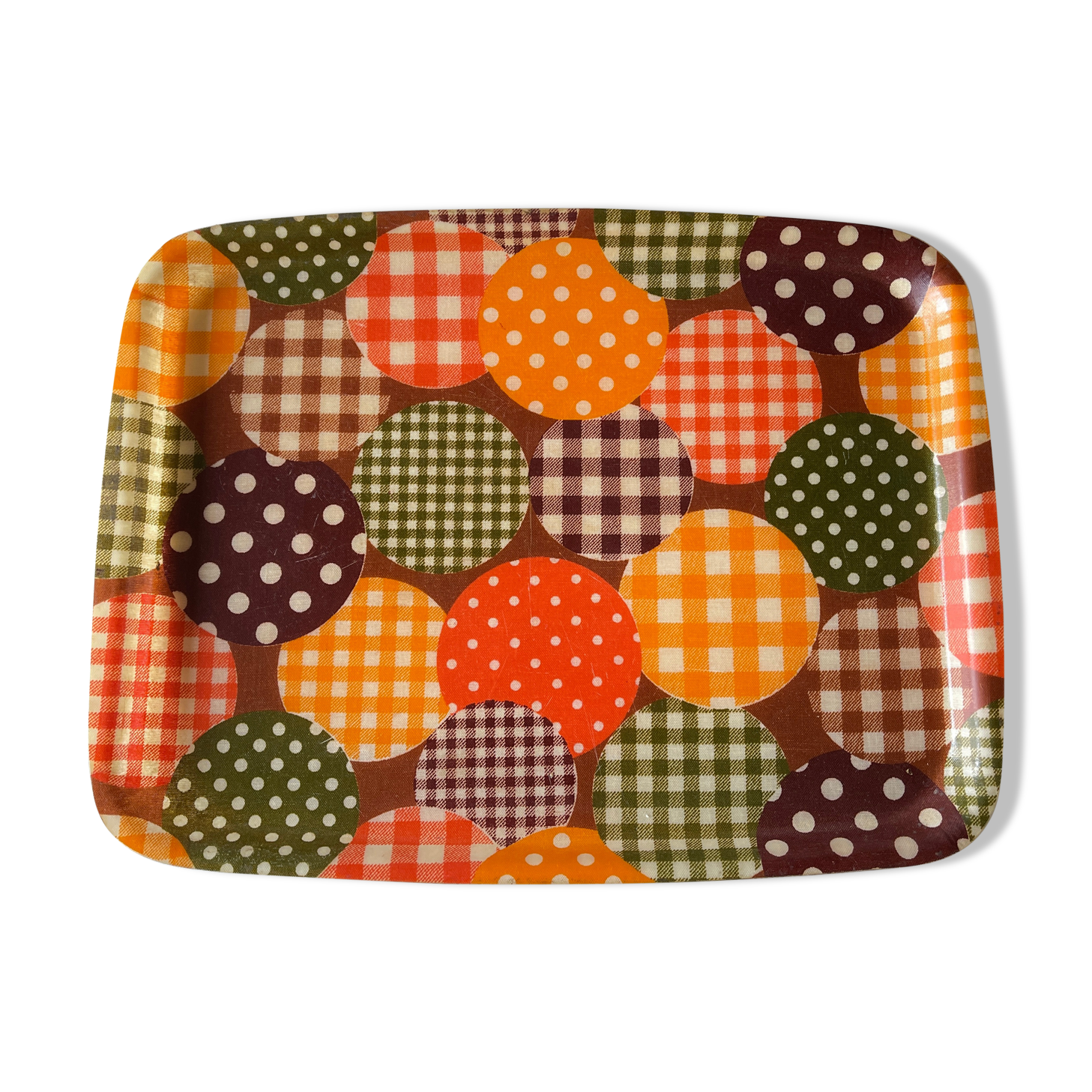 Vintage fiberglass patchwork top 70s