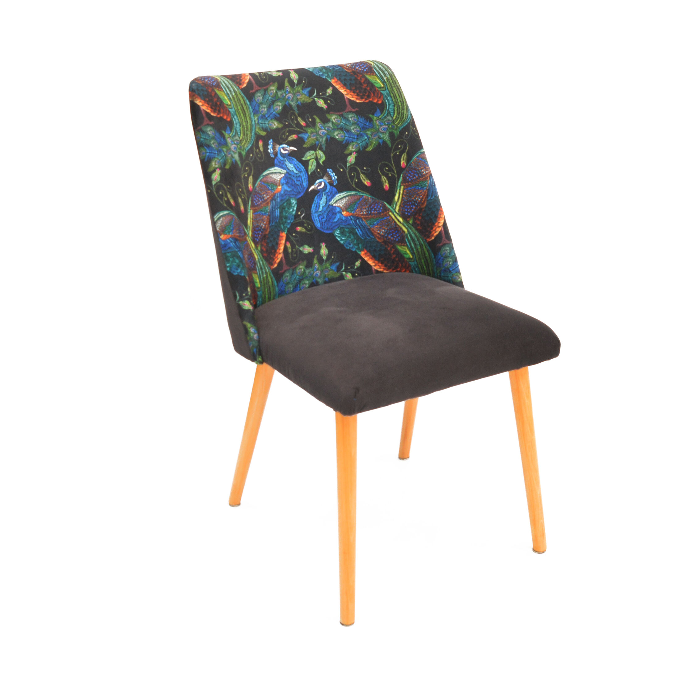 1960s modern upholstered chair, "patyczak", Słupskie Fabryki Mebli, Poland