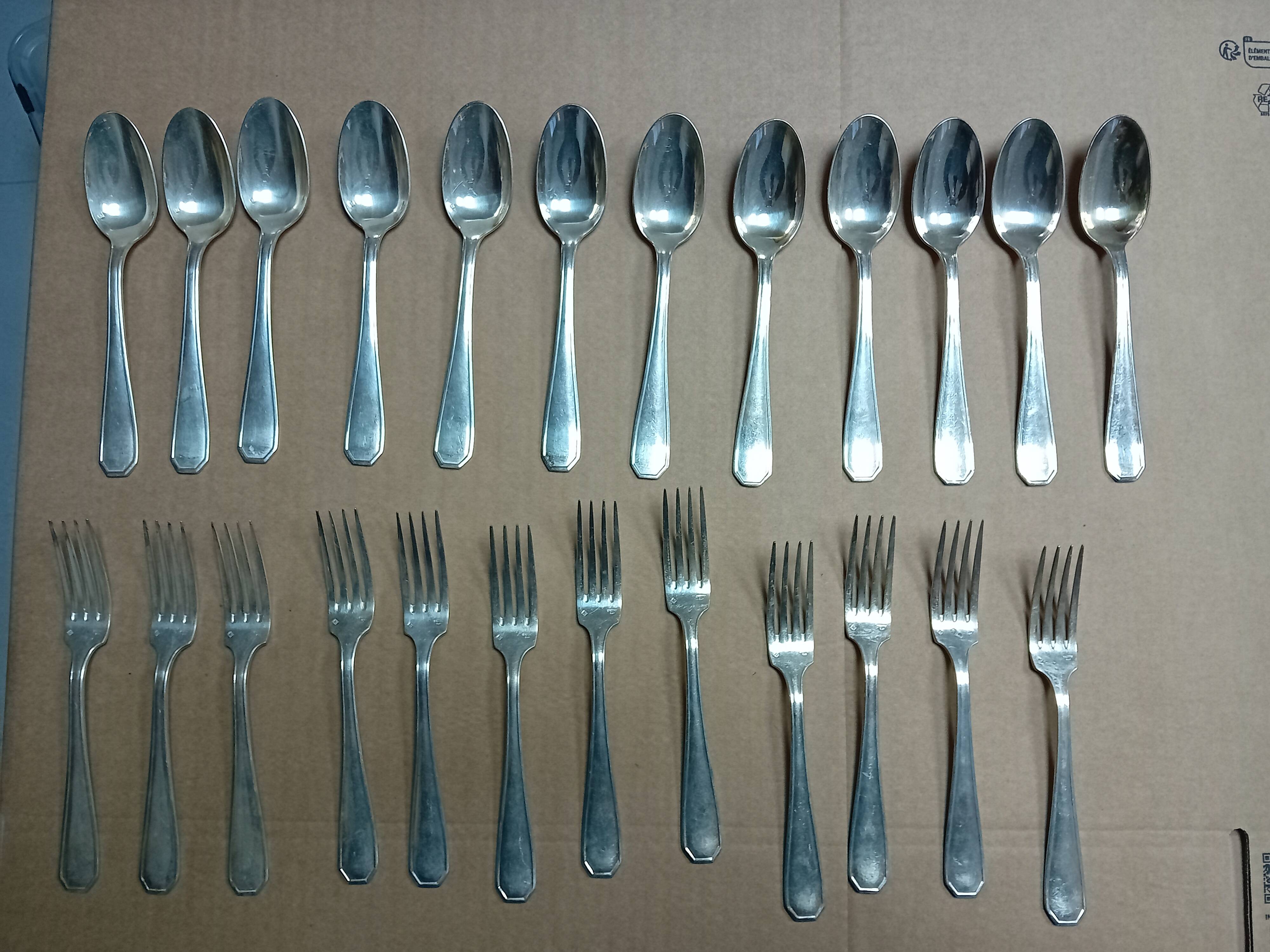 Argental silver metal cutlery