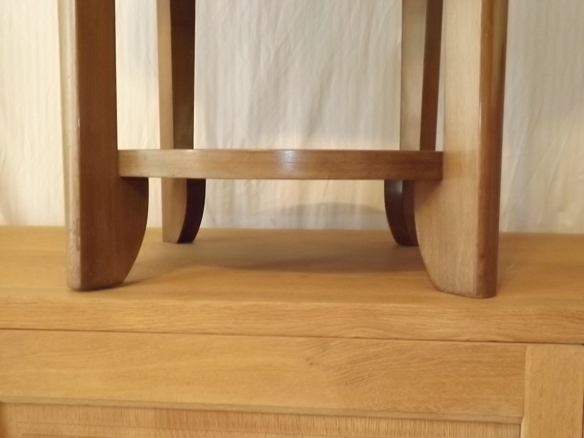 Mahogany coffee table Gaston Poisson art deco 1940