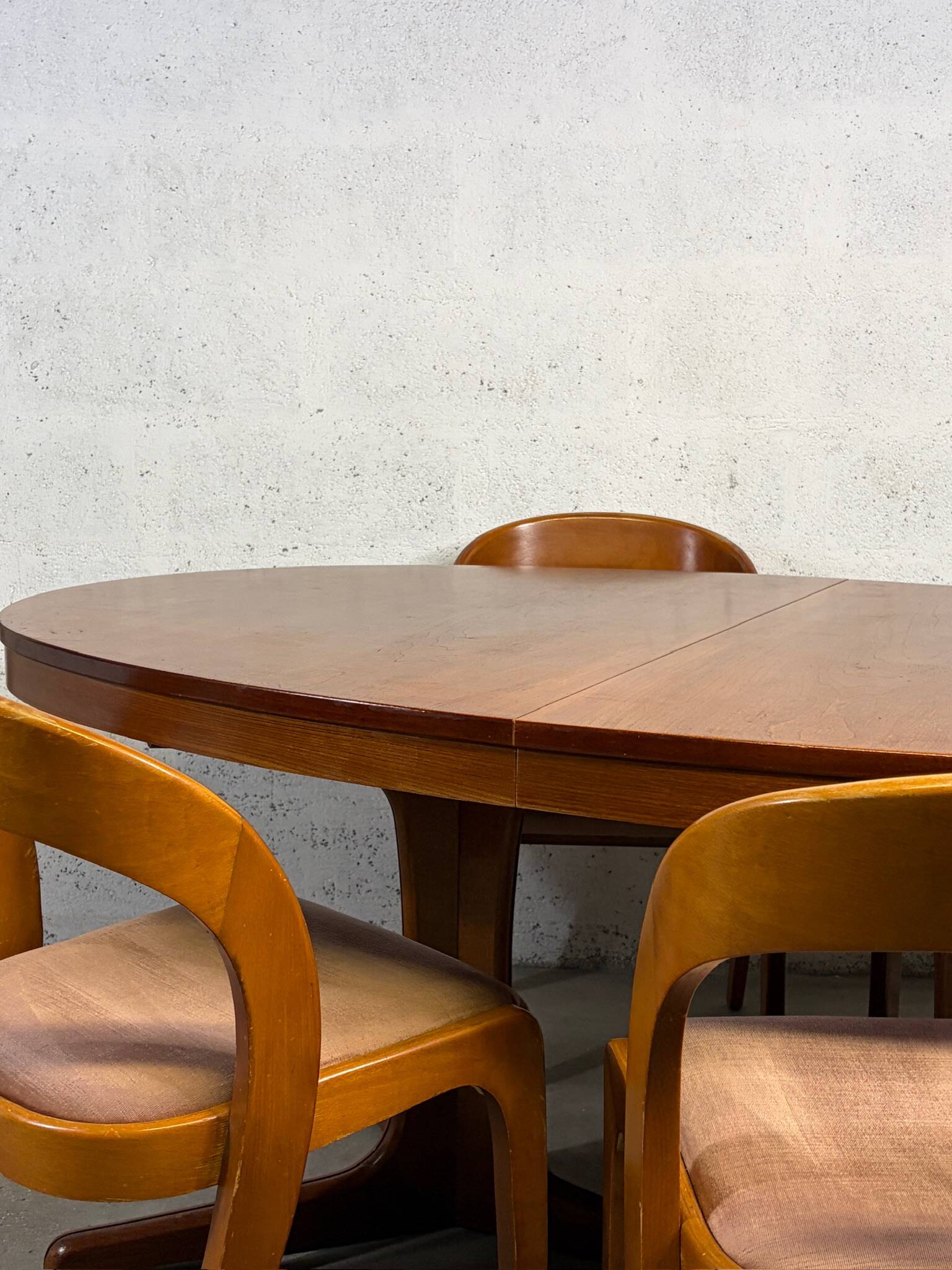 Baumann extendable table, 1960s-70s