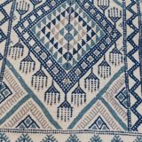 White carpets multicolored Berber patterns