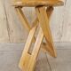 Folding pine stool - Design attributed to Adrian Reed or Pierre Lota - 1980