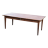 Oak farmhouse table nineteenth century feet spindles 2 drawers 199cm