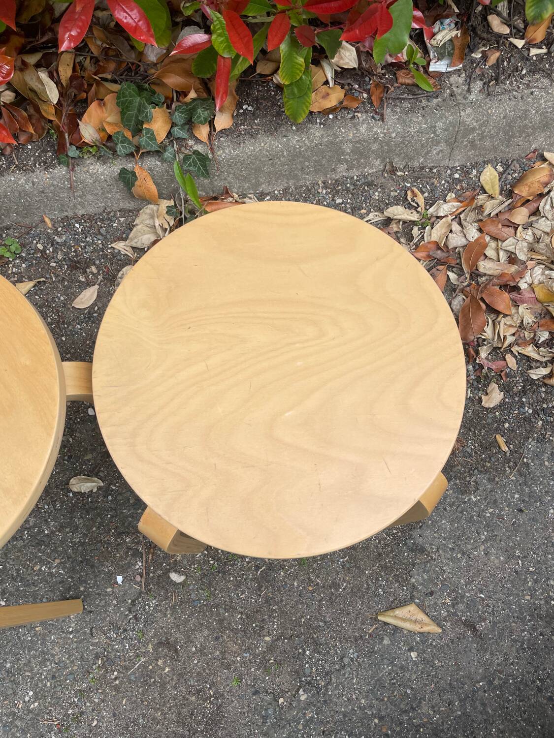 Pair of vintage IKEA Frosta stools