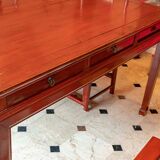 Set of 1 table + 6 antique Chinese chairs.