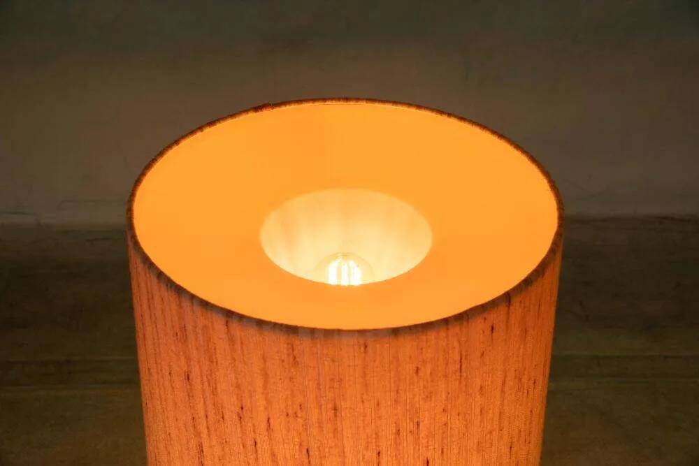 Vintage Danish design table lamp in teak Domus