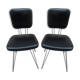 Paire de chaises SIF pieds Eiffel vintage