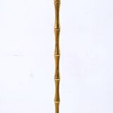 "Bamboo" brass floor lamp, France 1950