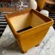 Orange velvet plant pot