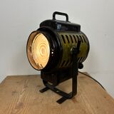 Vintage black theatre spotlight table lamp, 1960s
