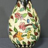 Polychrome Earthenware Vase, signed J.Massier, Vallauris – Early 20th Century