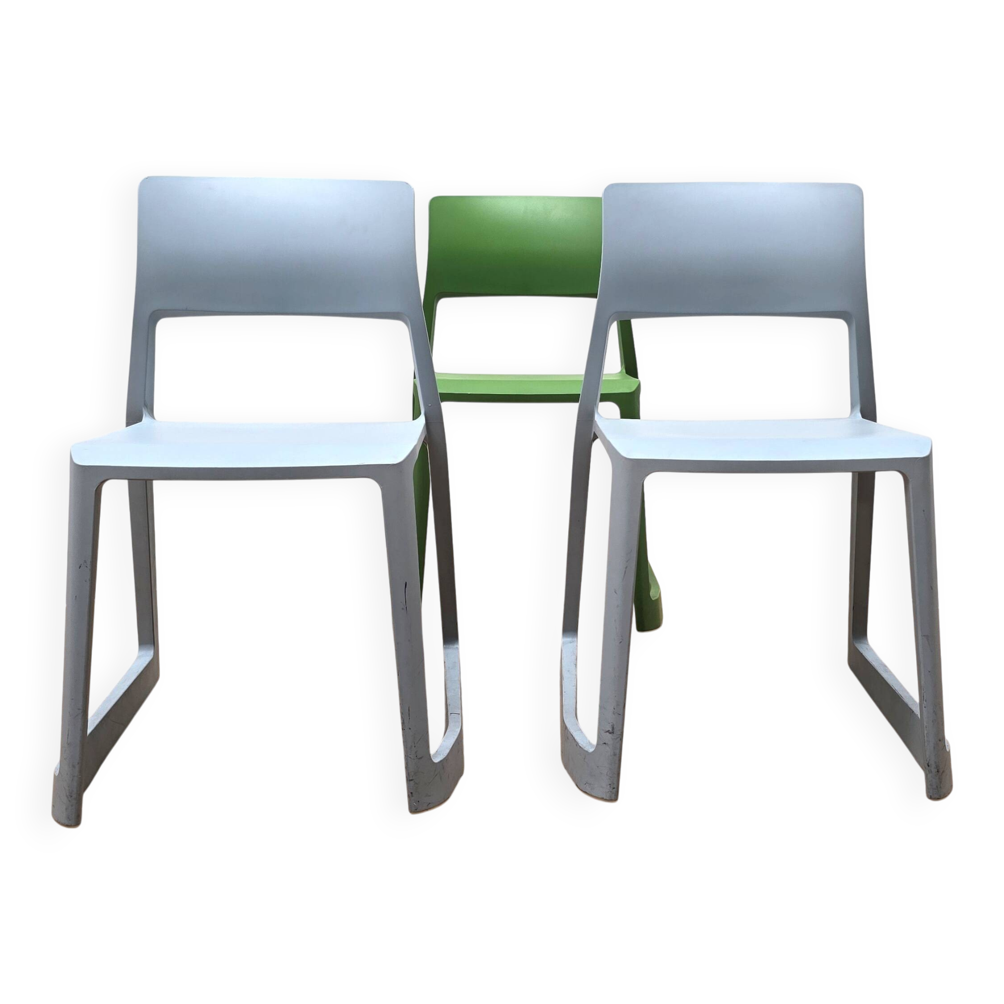 Set of 3 Tip Ton chairs, Vitra