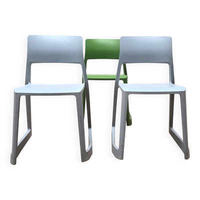 Suite de 3 chaises Tip Ton, Vitra
