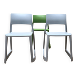 Set of 3 Tip Ton chairs, Vitra