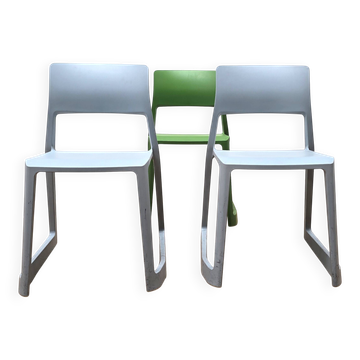 Suite de 3 chaises Tip Ton, Vitra