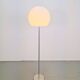 Vintage Opaline Glass Globe Floor Lamp from Hufnagel Leuchten, Germany, 1970s