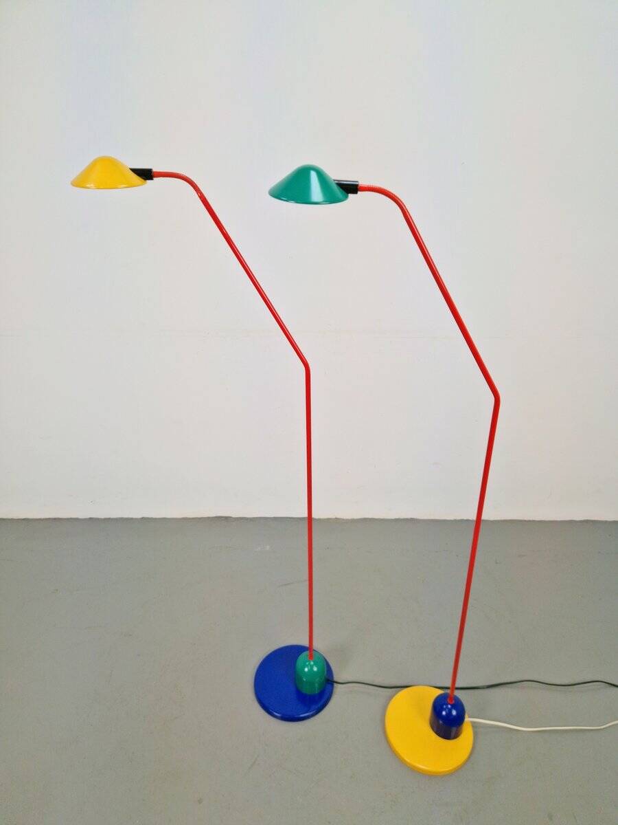 Lampadaires de Happylight, années 1980, ensemble de 2