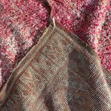 Large modern Berber Boujad rug in pink wool.