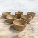 Set of 6 stoneware bowls