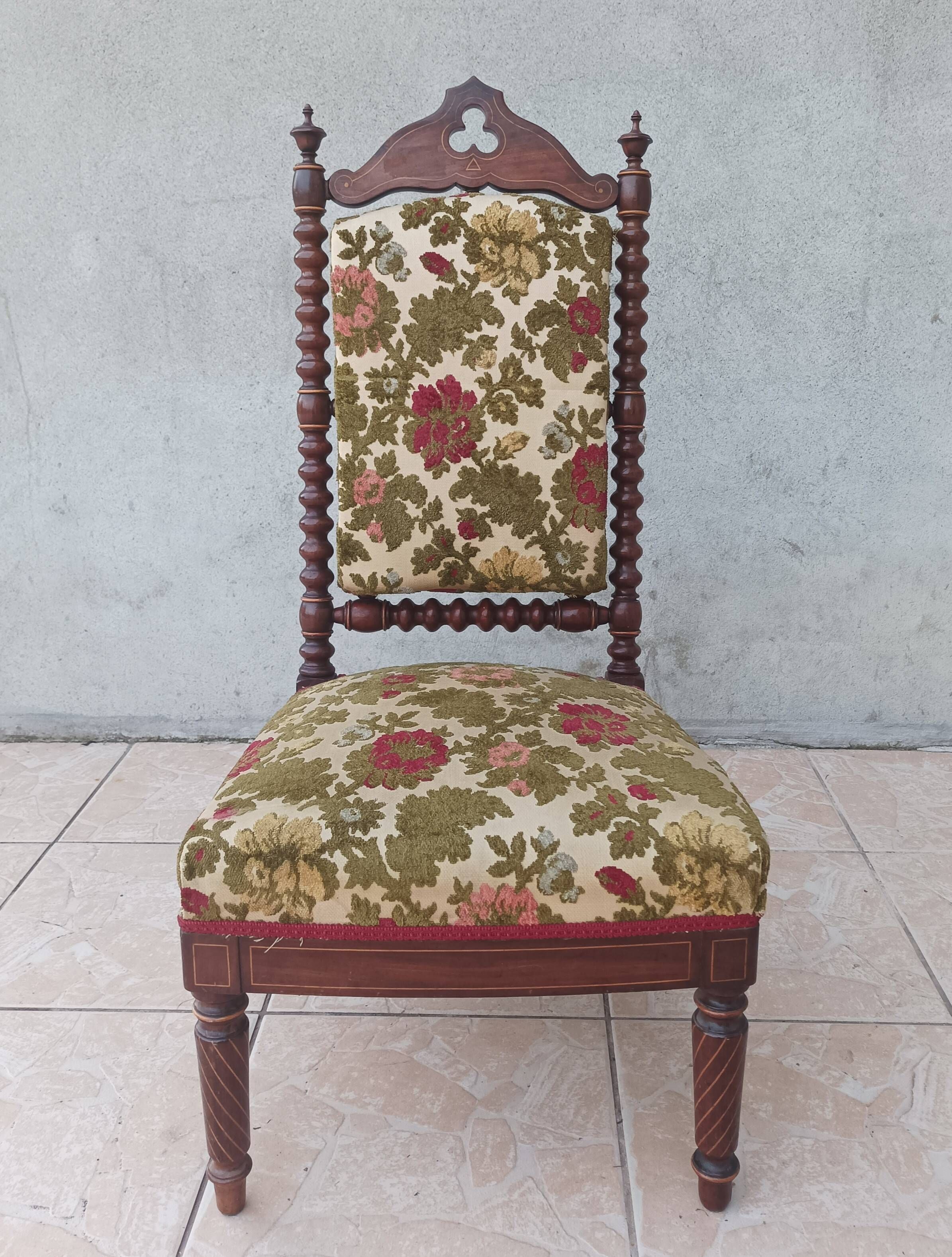 Louis XIII prie-dieu in mahogany, 19th century.
