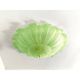 Lot de 2 verres de Murano de style vénitien vert « Feuilles » de style moderne du milieu du siècle