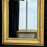 Louis-Philippe mirror gilded with gold leaf