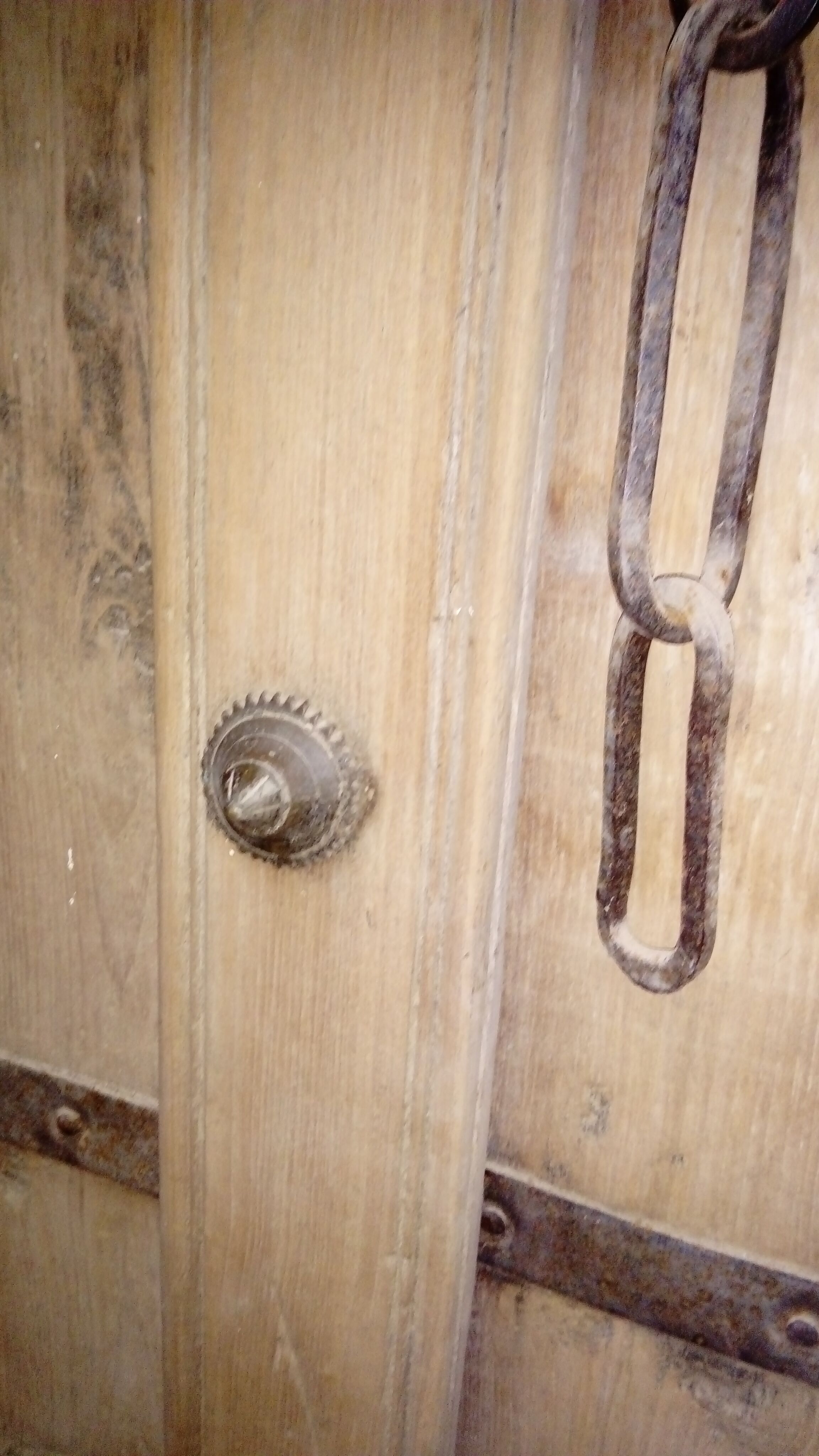 Old teak door