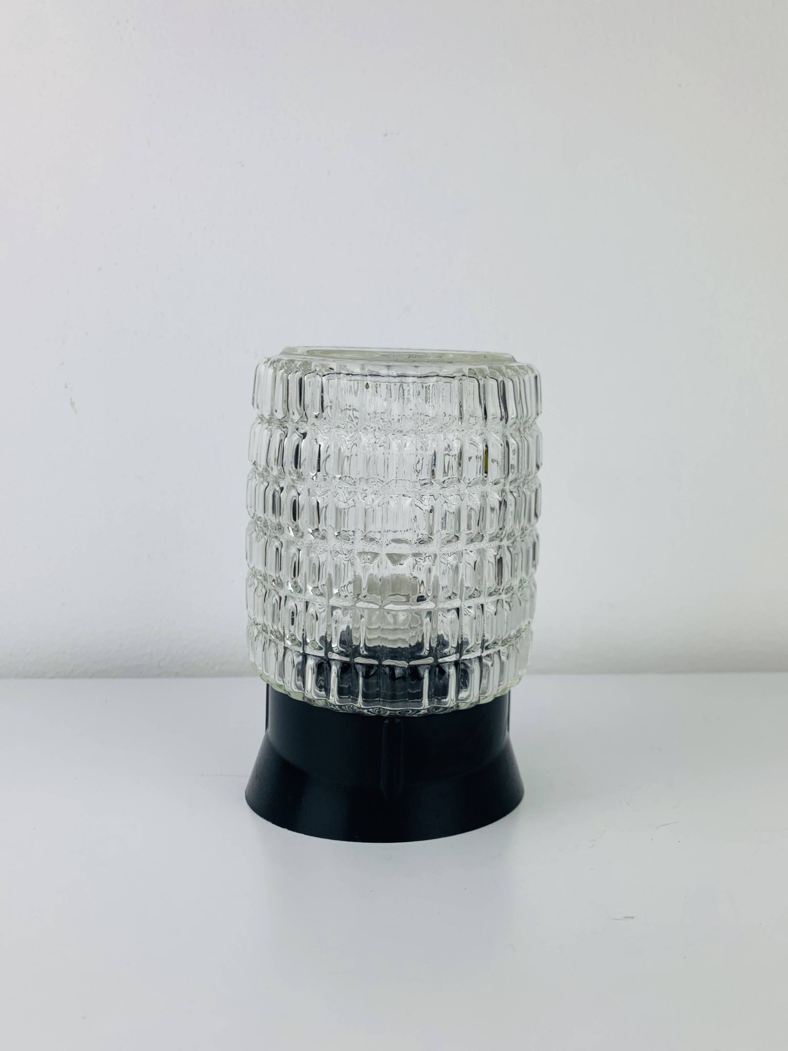Arno vintage molded glass wall lamp, 1960s